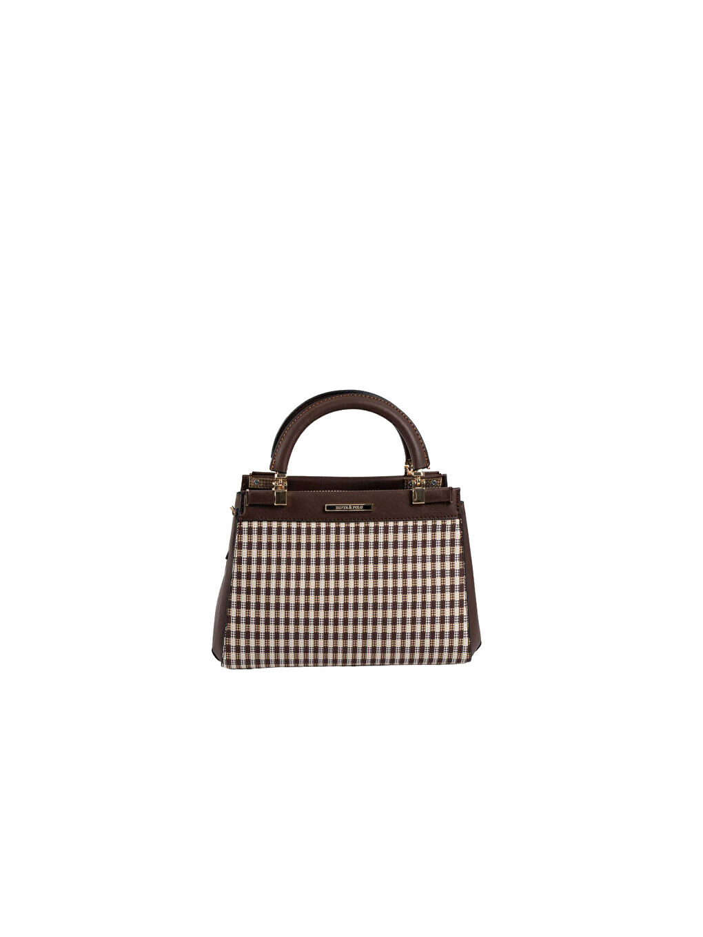 Kahverengi Kadın Omuz Çantası 1193-47688 SILVER POLO BAYAN ÇANTASI M191 KAHVE SARI-MAT KAHVE-2