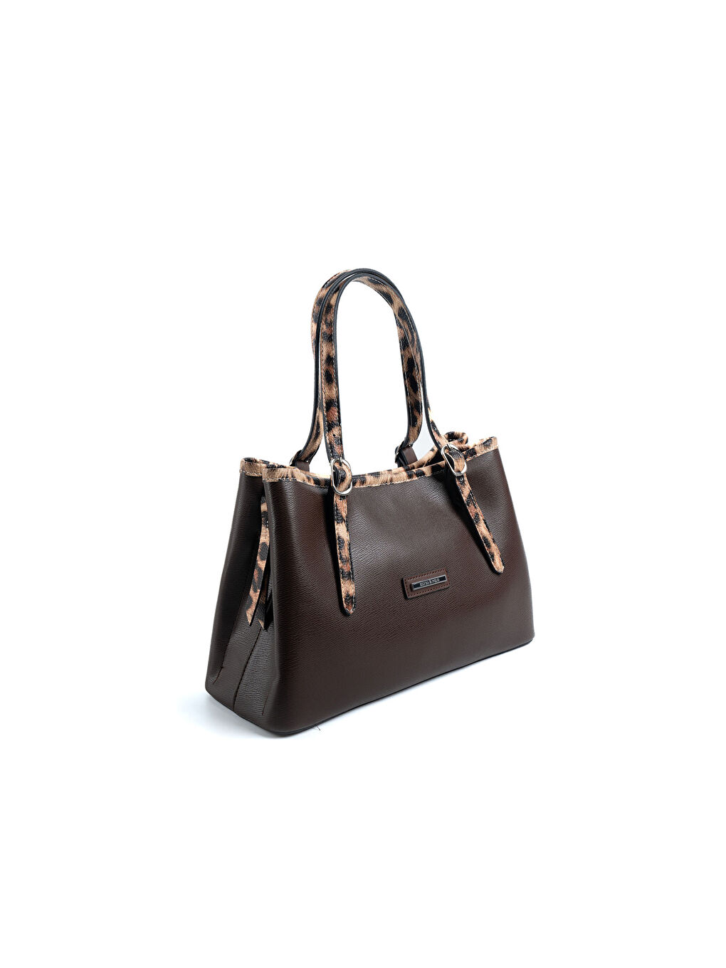 Kahverengi Kadın Omuz Çantası 1252-47962 SILVER POLO BAYAN ÇANTASI M105 KAHVE-MAT LEOPAR TABA-1