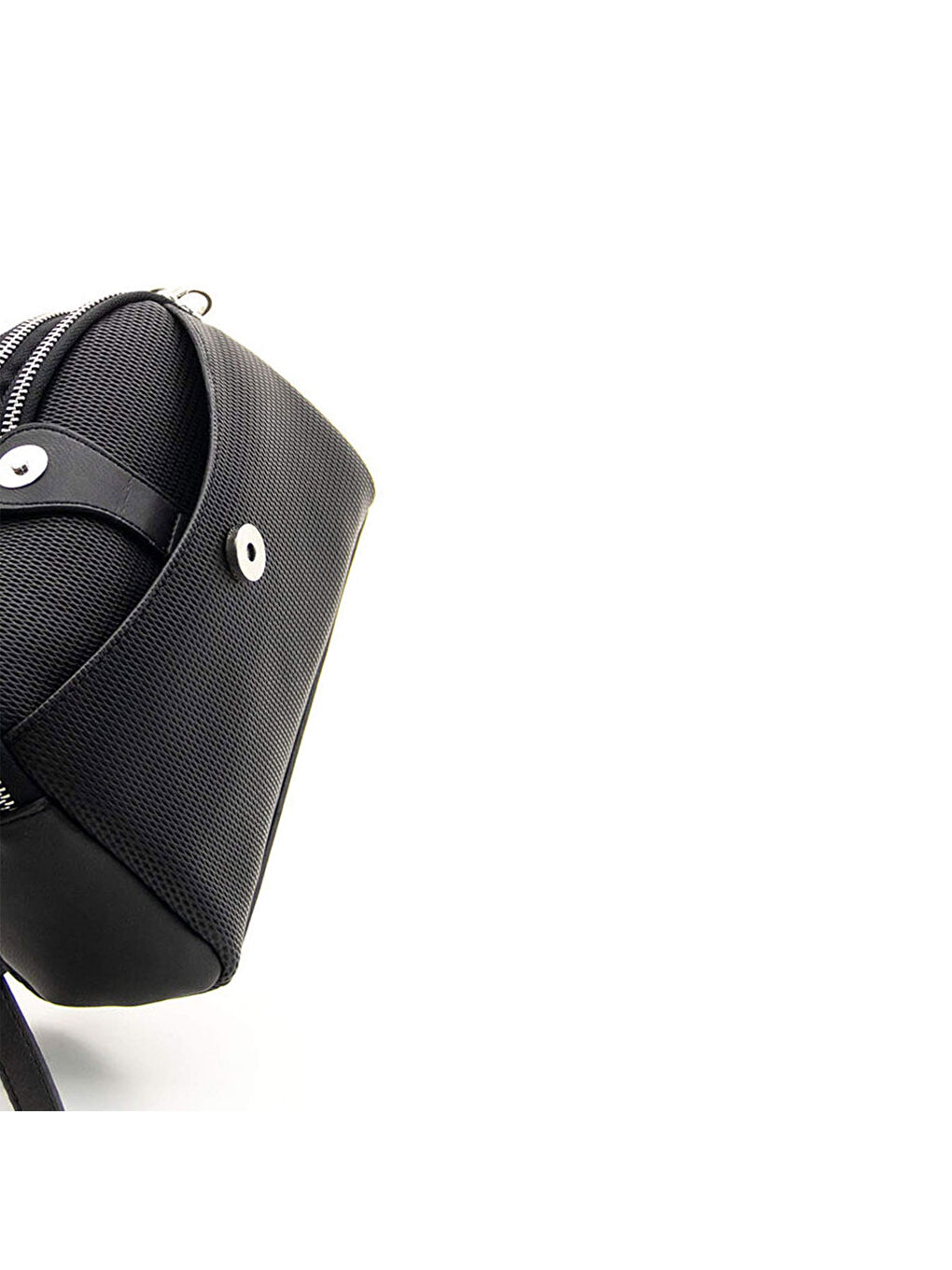 Siyah Kadın Çapraz Çanta 1144-44918 SILVER POLO ÇAPRAZ BAYAN ÇANTASI M86 SİYAH-MAT SİYAH-6