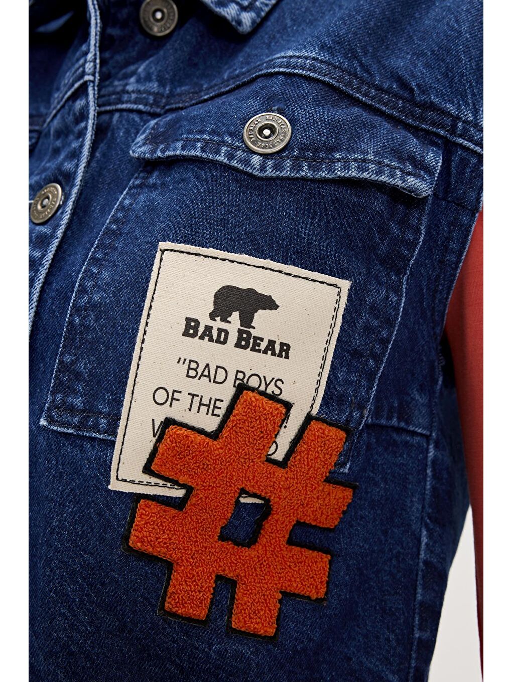 Bad Bear İndigo Joanne İndigo Kadın Denim Yelek - 5