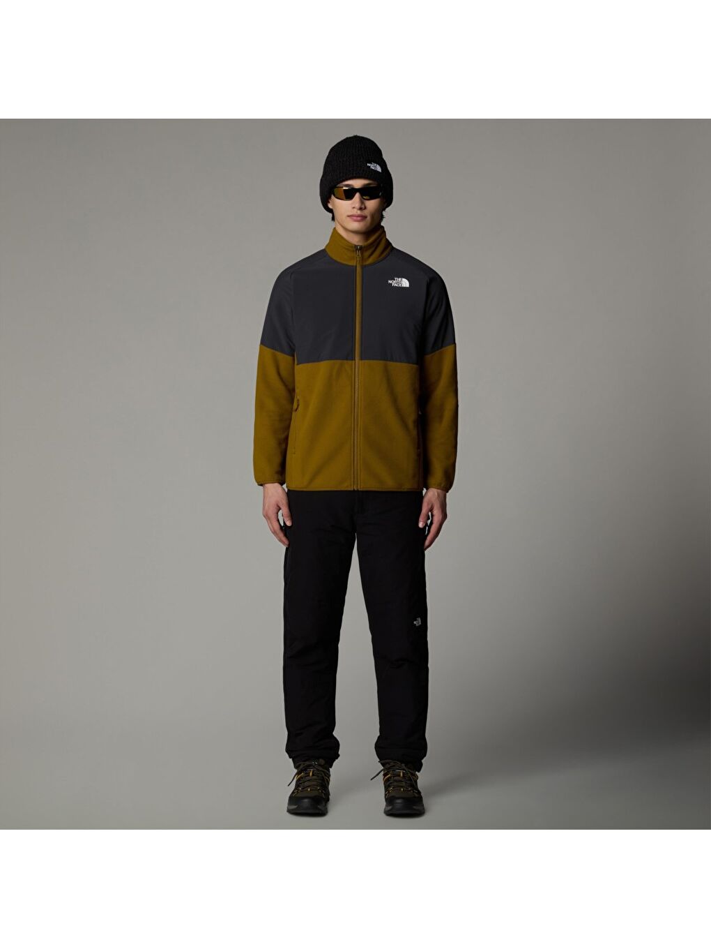 Karışık Glacier Heavyweight Full Zip Dik Yaka Erkek Fermuarlı Sweatshirt Hırka-3