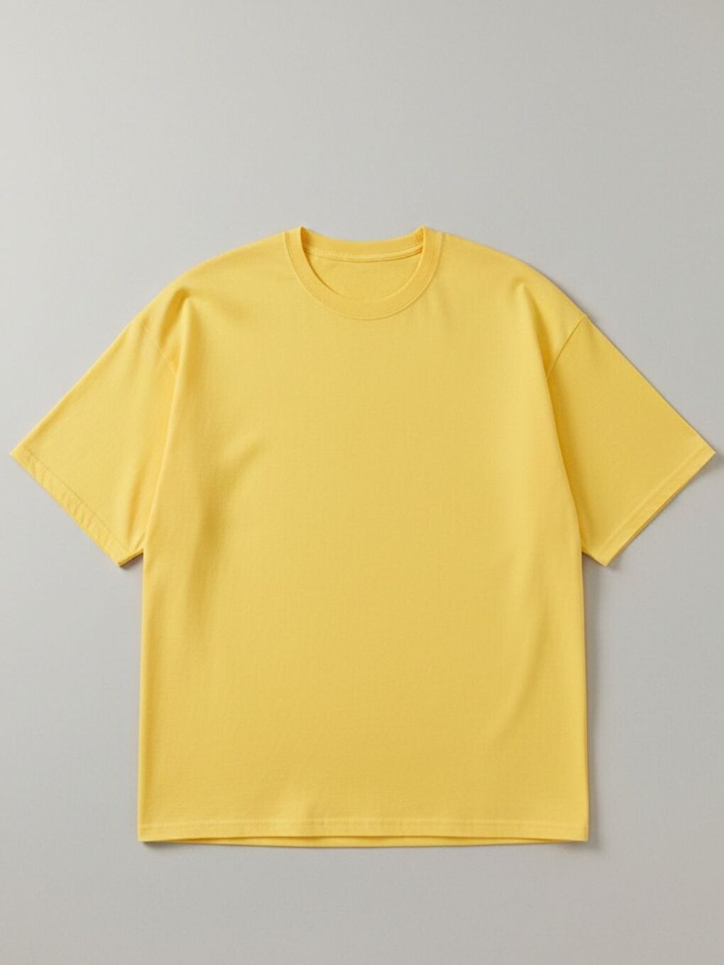 Kadın Sarı Los Angeles Moto Özel Baskı Pamuklu Tişört-1