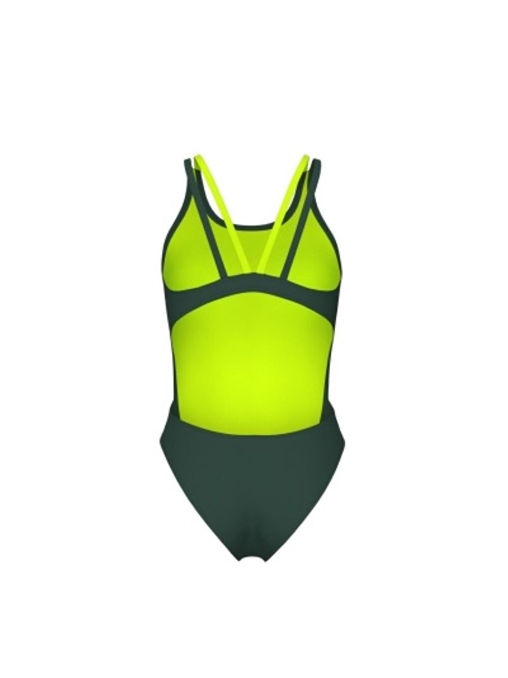 Yeşil Womens Swimsuit Tech Multi Solid Kadın Yüzücü Mayosu 008054660-1