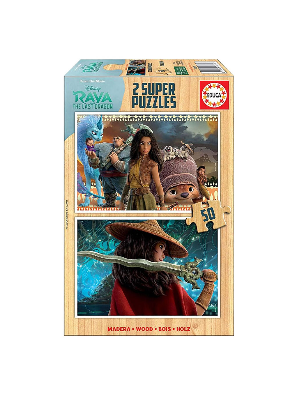 Çocuk Puzzle 2X50 Parça Raya&The Last Dragon 18879