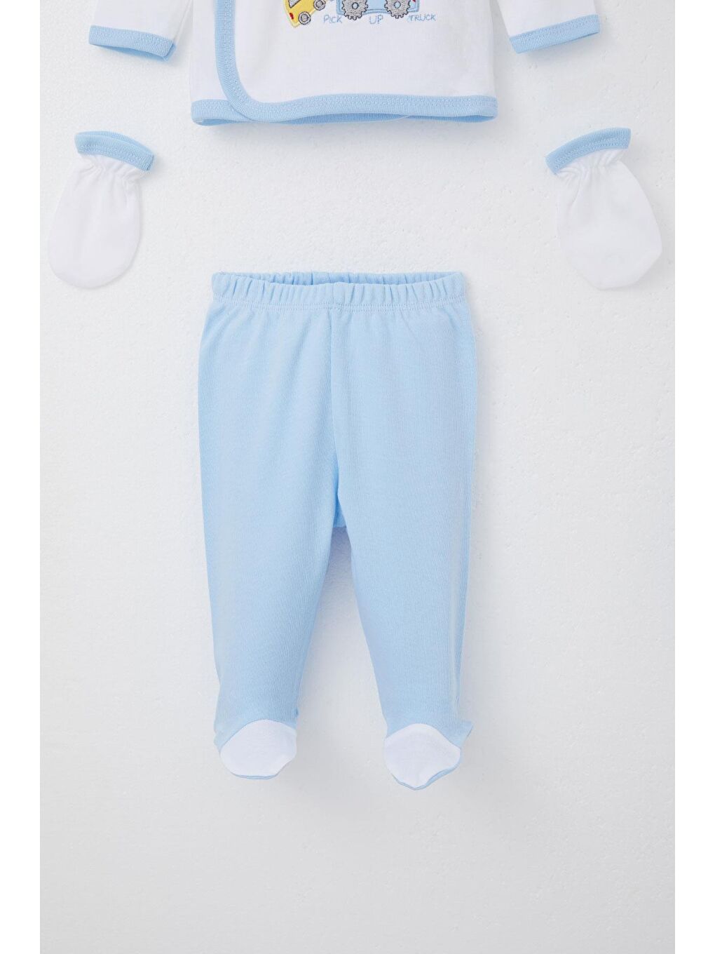 Erkek Bebek Hastane Çıkışı 5 Li Sevimli Minik Oto Kurtarıcı Ekru (0-3 Ay)-3