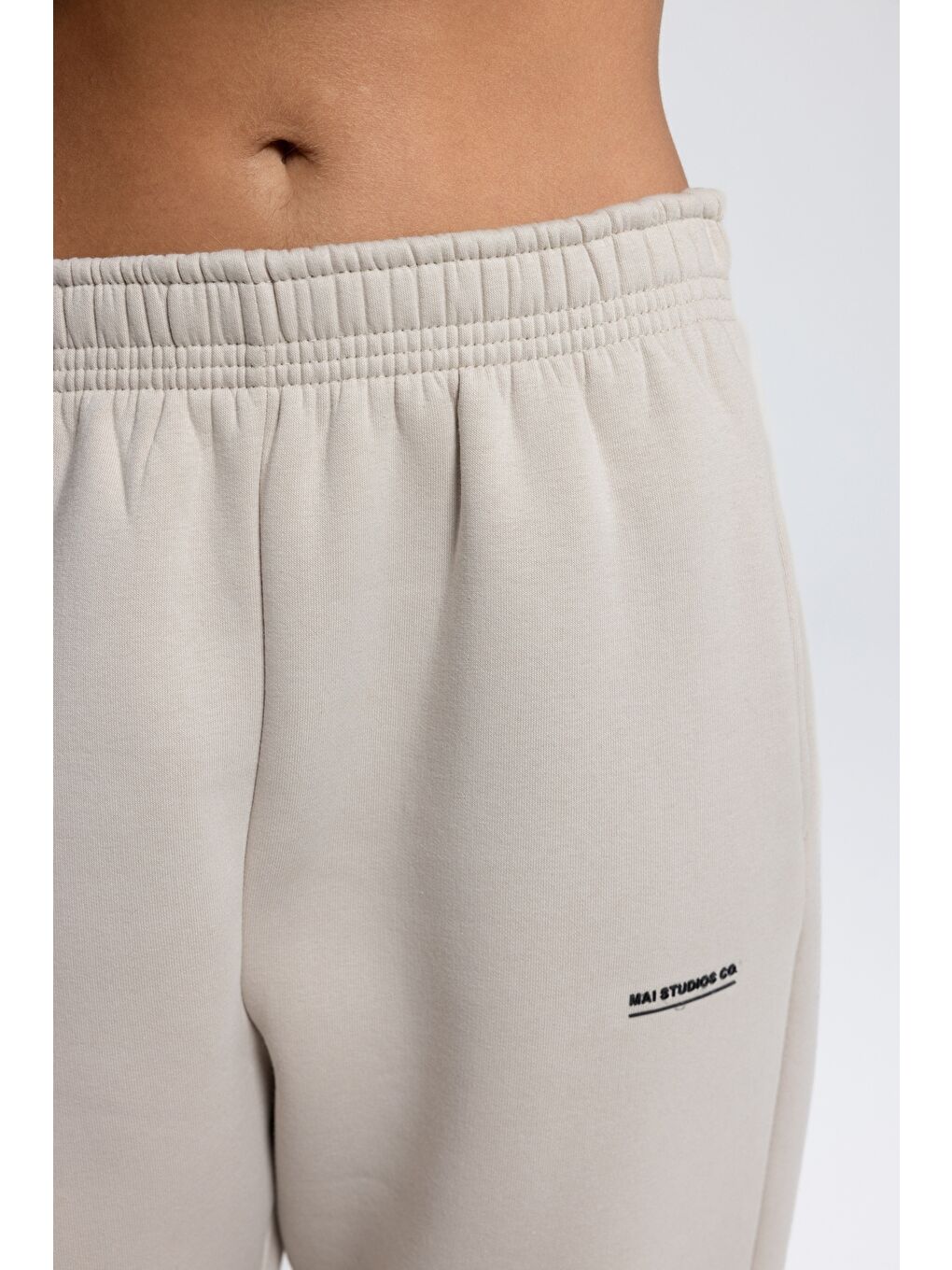 Beyaz Ravel Fermuarlı Detay Kemik Eşofman Takım-7