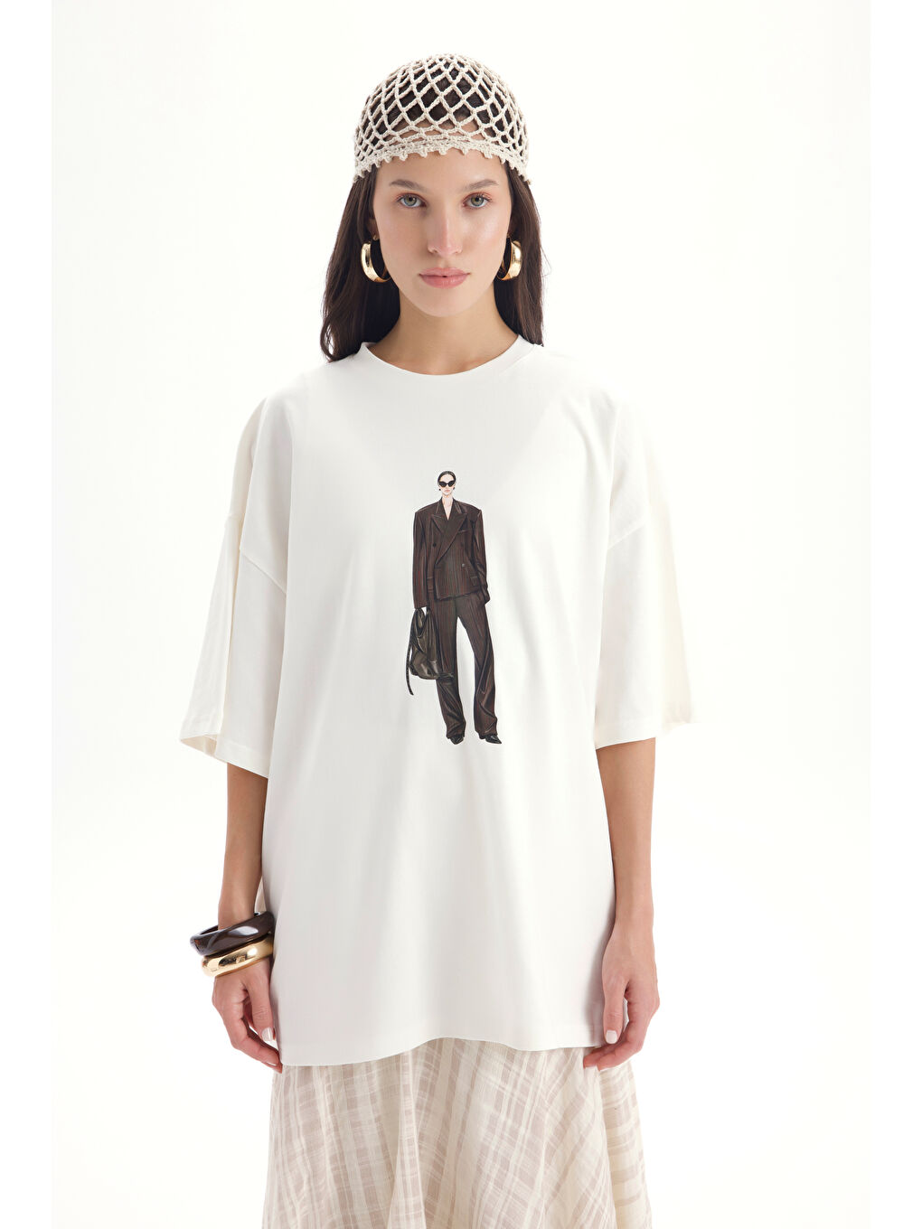 Vita Oversize Beyaz T-Shirt-1
