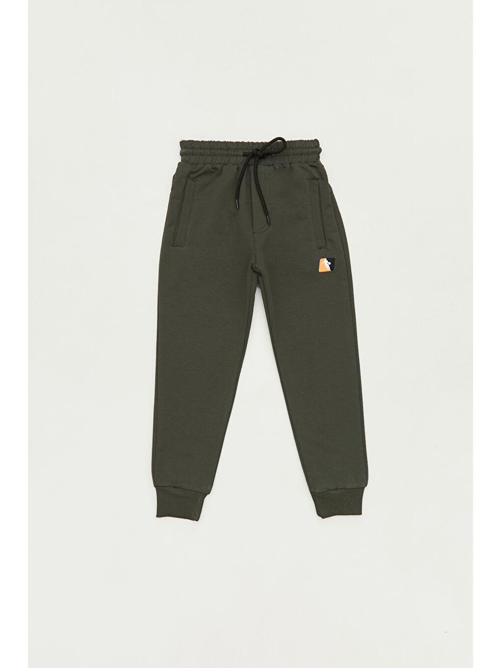 Haki Baskılı Beli Lastikli Jogger Erkek Çocuk Eşofman Altı