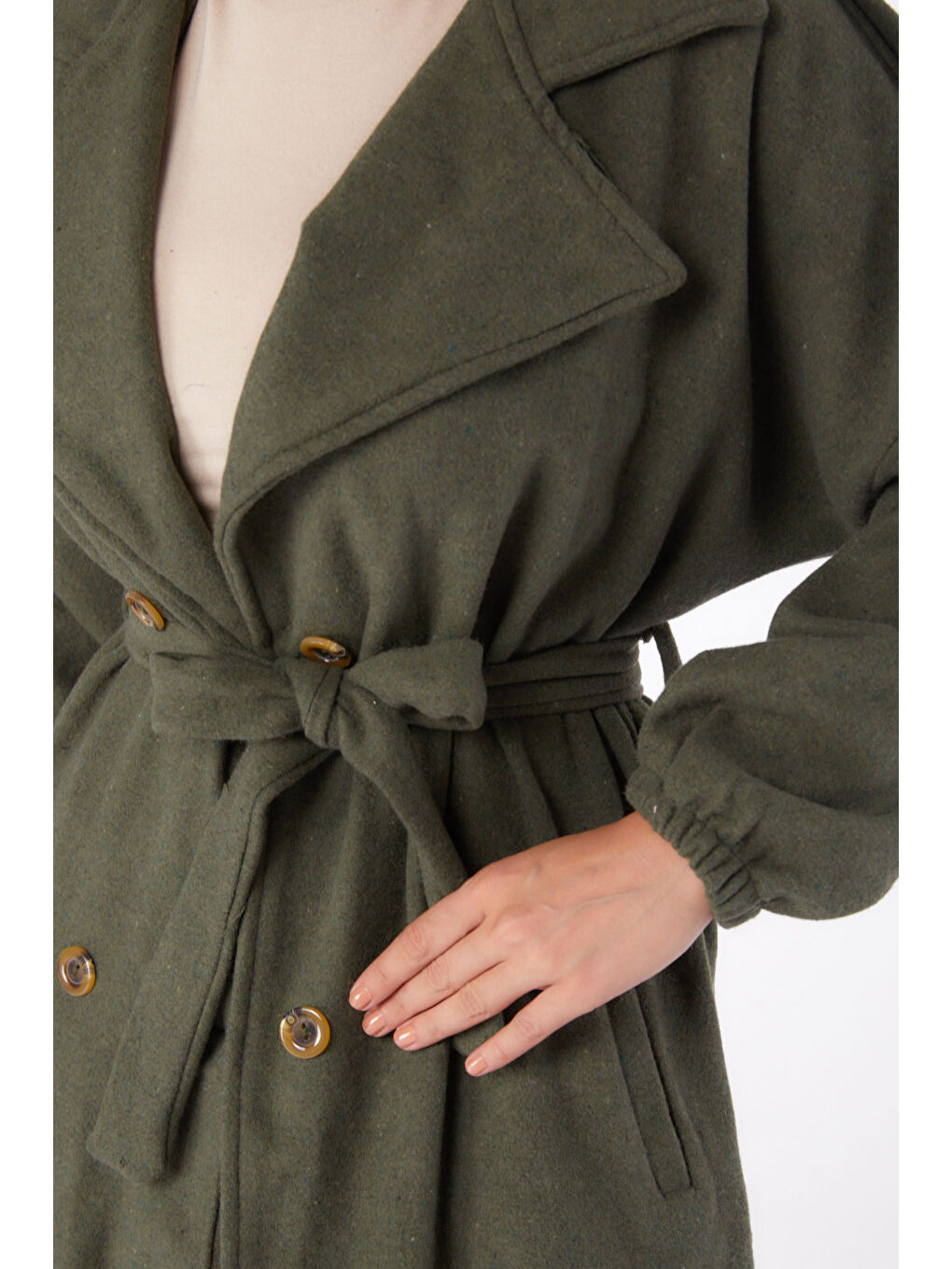 Kaşe Kaban Haki - 27734-HAKI-1