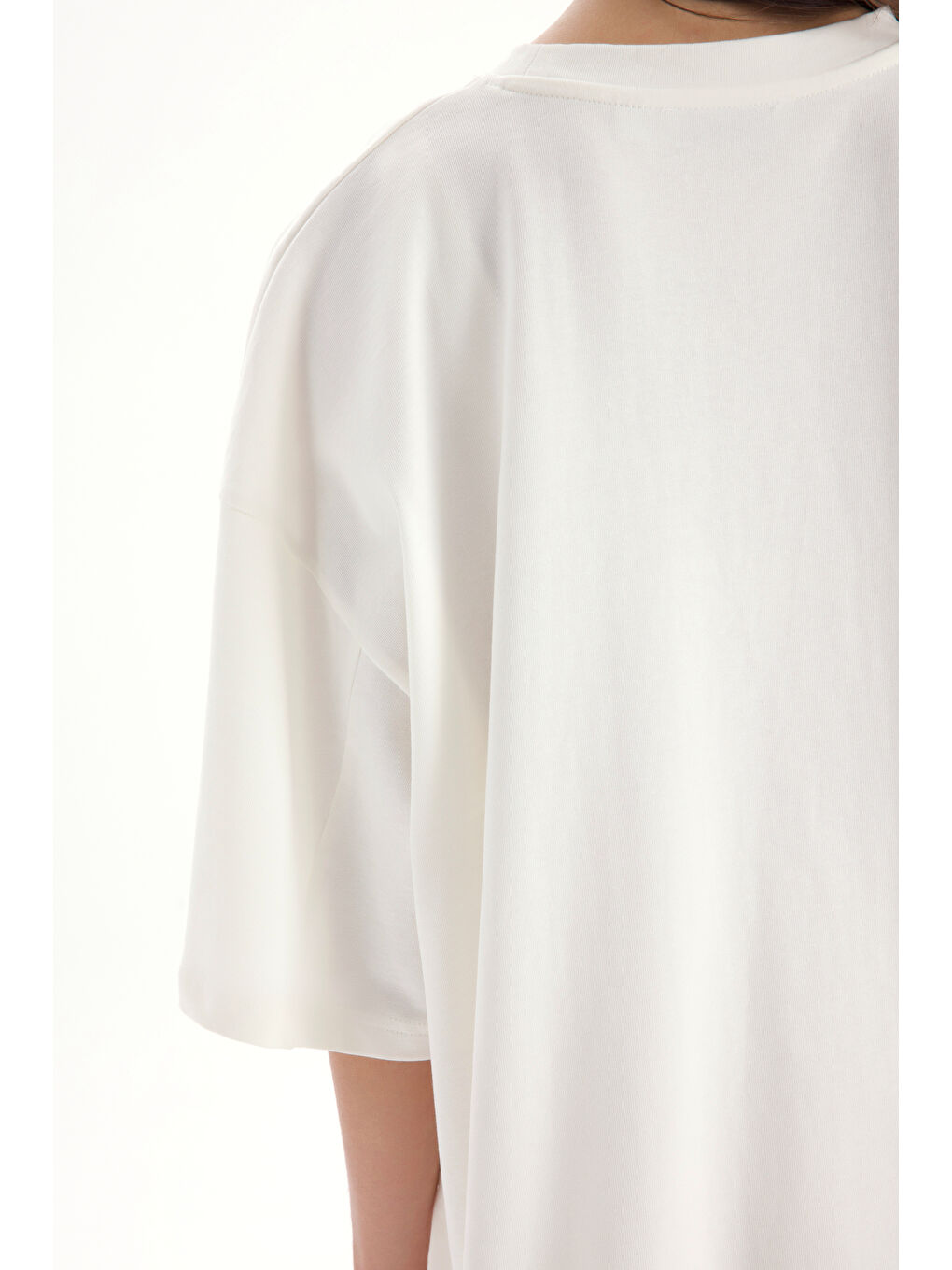 Vita Oversize Beyaz T-Shirt-7