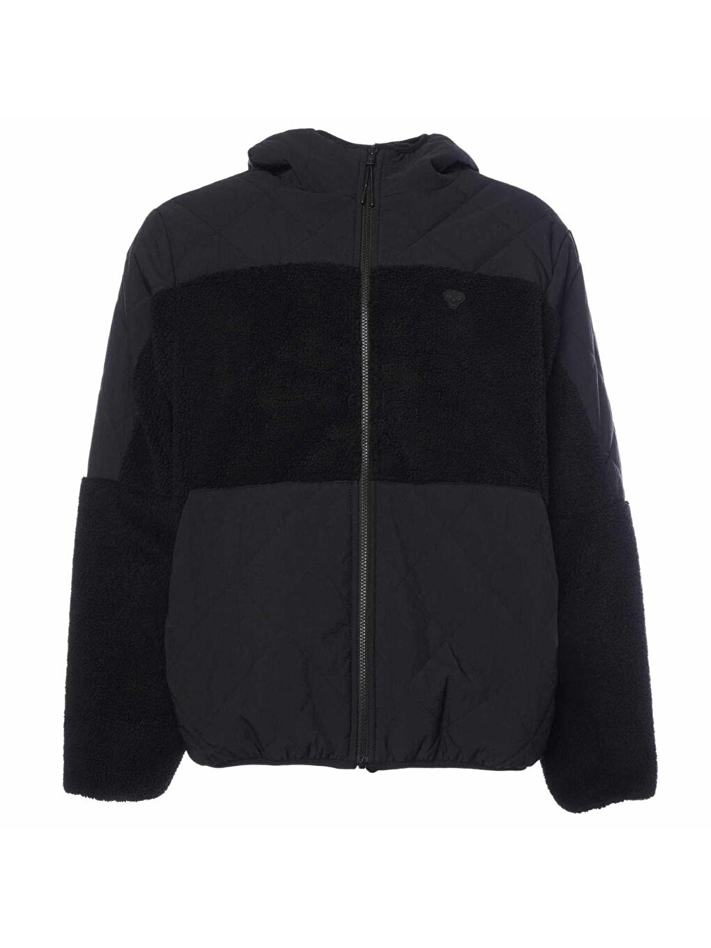 Jude Erkek Siyah Kapüşonlu Mont-1