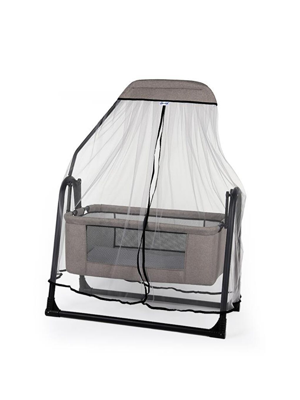 Sude Tüllü Sepet Beşik Sallanabilir Bebek Beşiği Tüllü Beşik