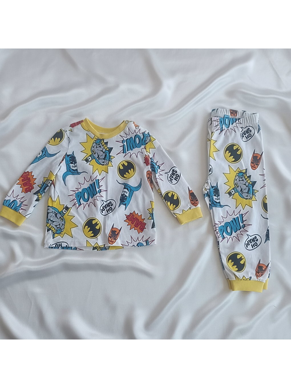 Beyaz Çocuk Kahraman Baskılı  2'Li Takım Cb1014
