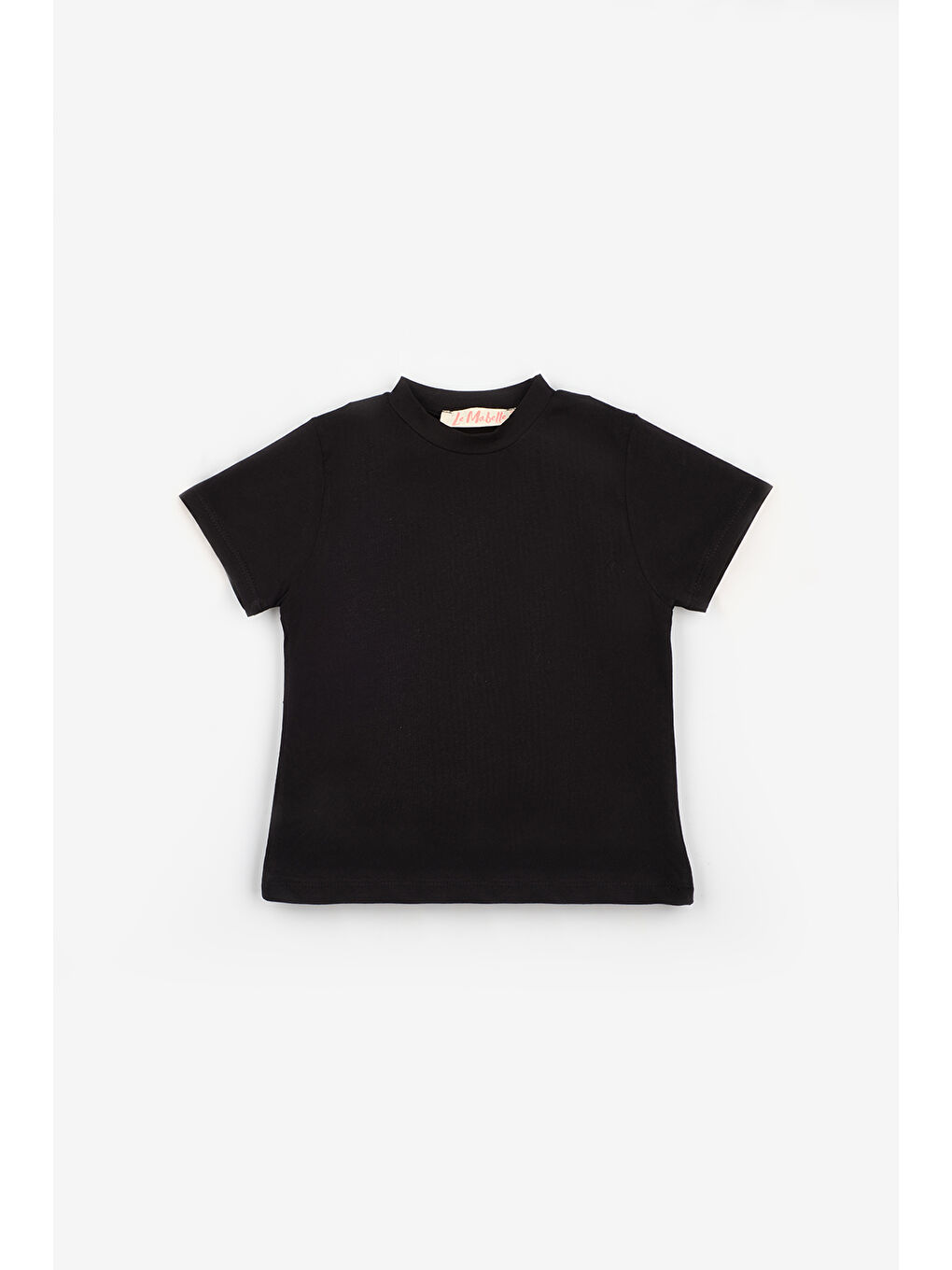 Siyah Beyaz Penye 2'li Basic Tişört Paketi-1