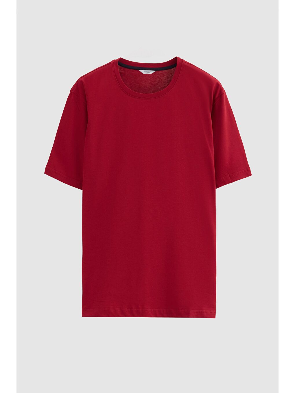 Bordo %100 Pamuklu Kısa Kollu 2'Li Pijama Takimi-5