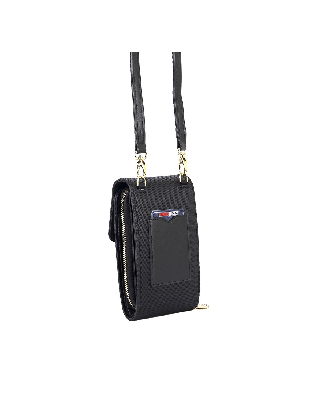 Kadın Siyah Telefon Çantası 889-29962 M86 SİYAH MAT SİYAH-1