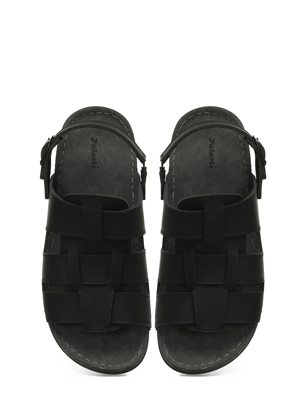408017.M5FX Siyah Erkek Sandalet-3