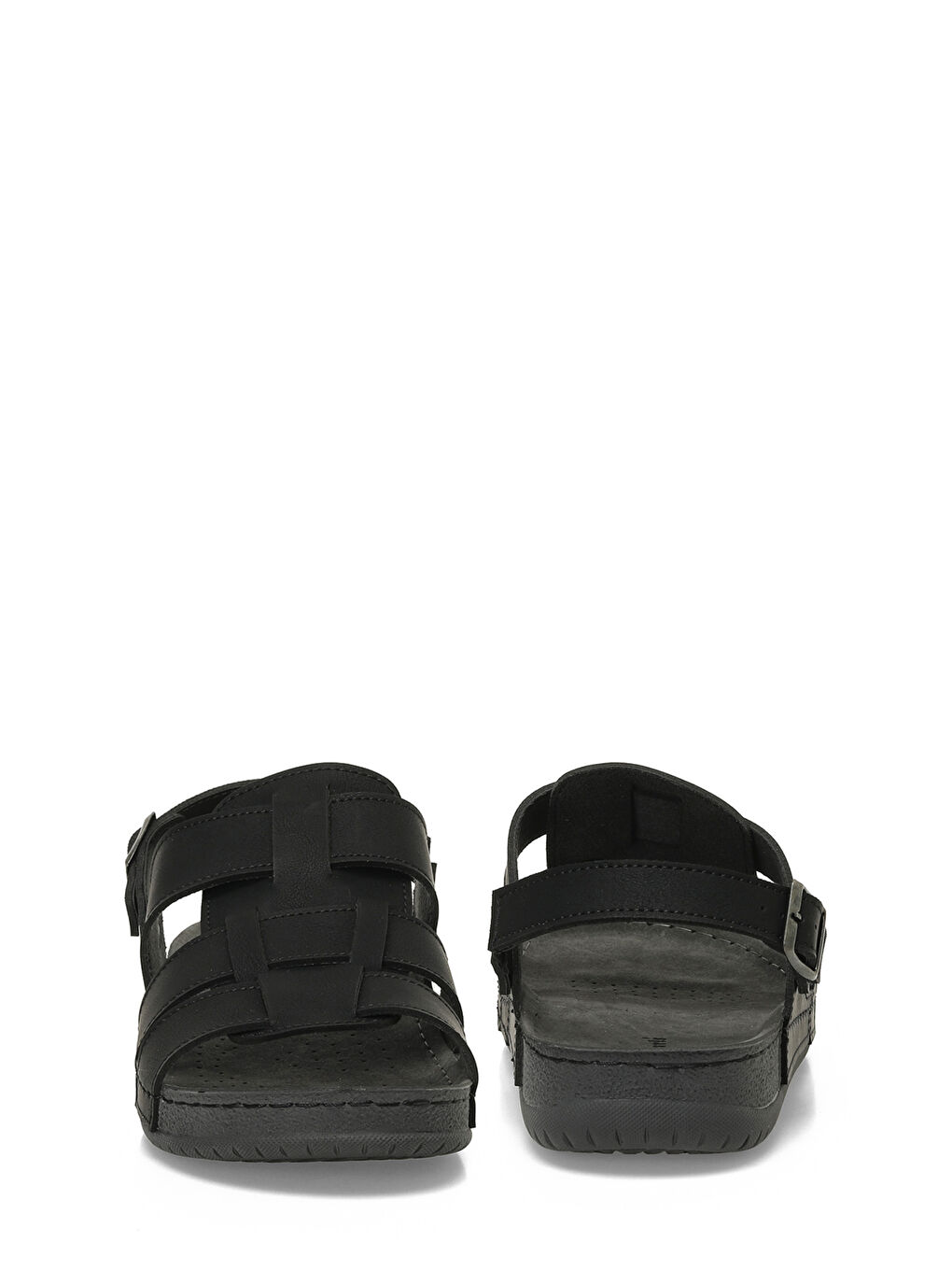 408017.M5FX Siyah Erkek Sandalet-4