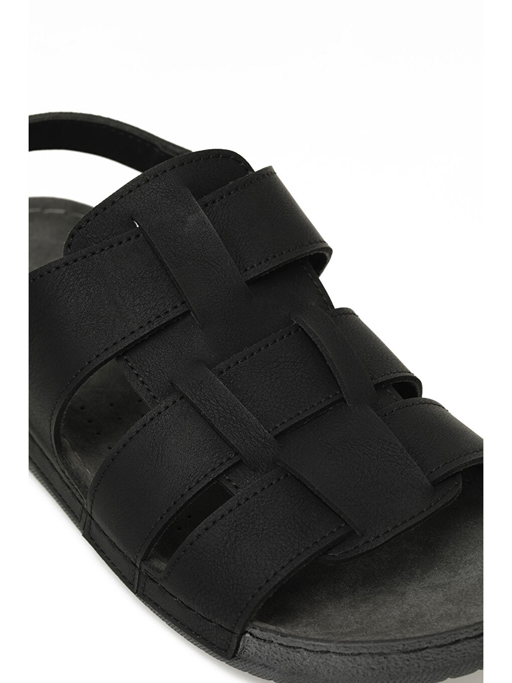 408017.M5FX Siyah Erkek Sandalet-6