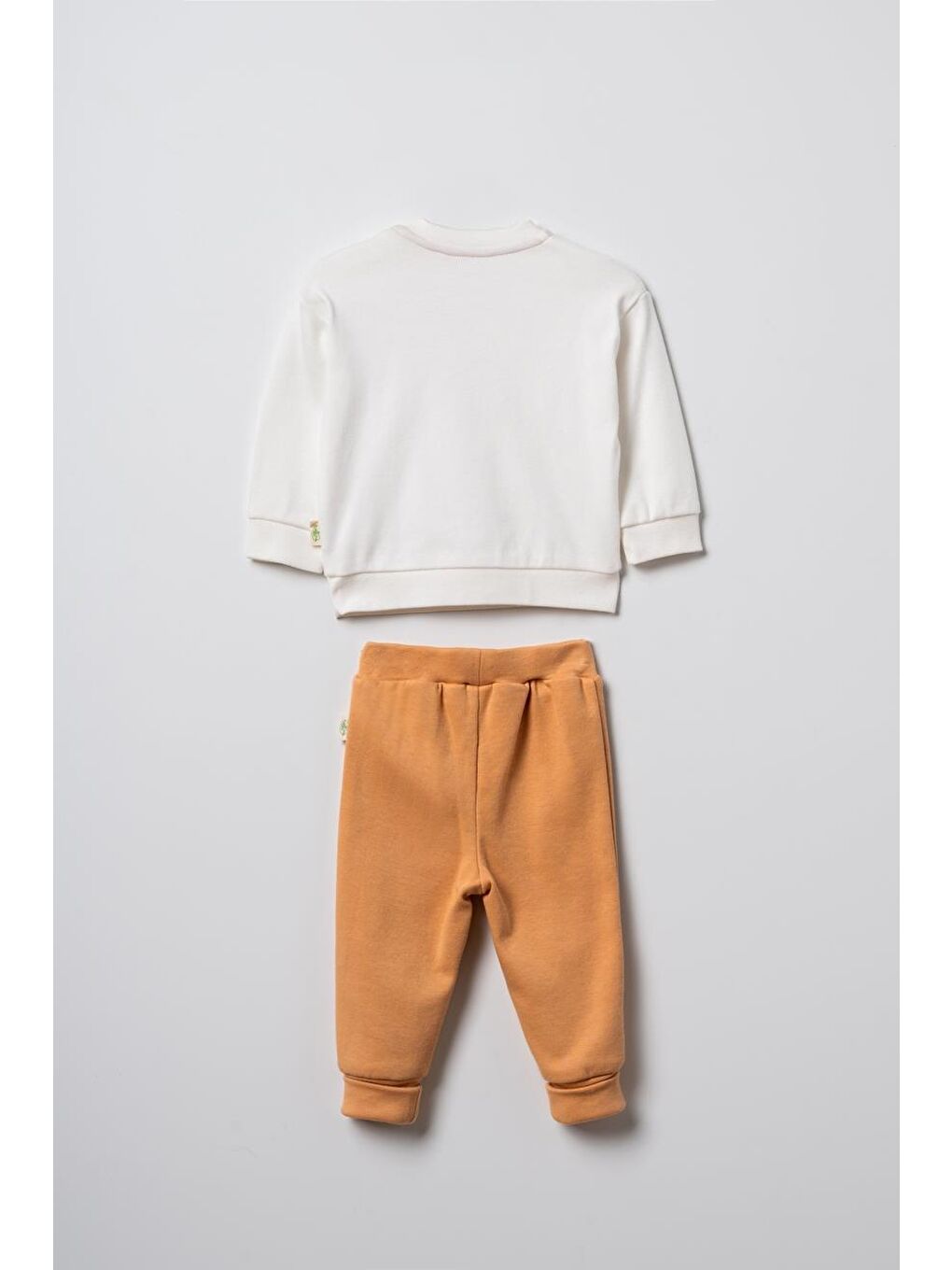 Ekru Bebek Alt Üst Takım %100 Organik Pamuk , Bebek - Yenidoğan- csy3059-5