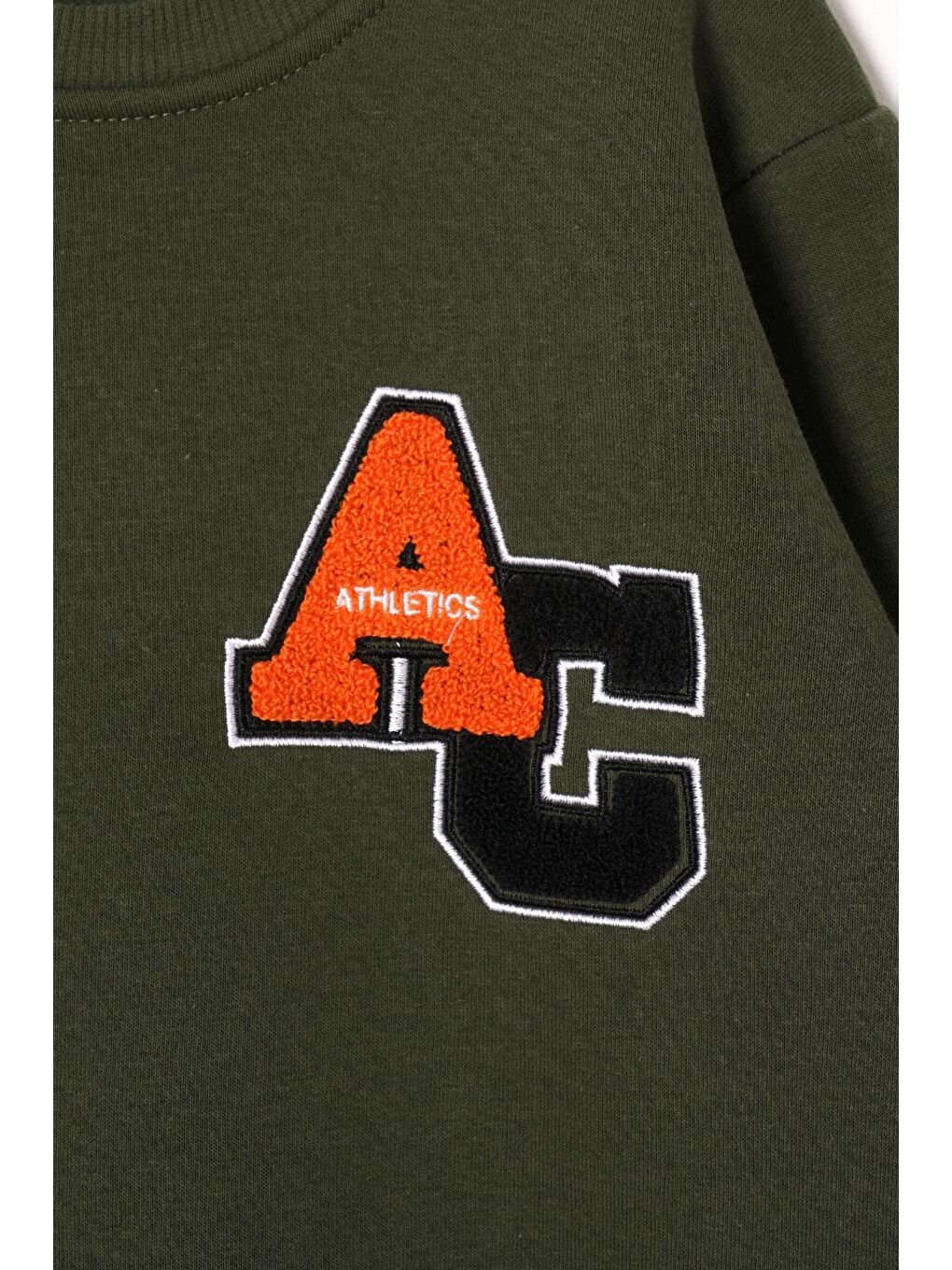 Ac Nakışlı Şardonlu Haki Renk Erkek Çocuk Sweat-1