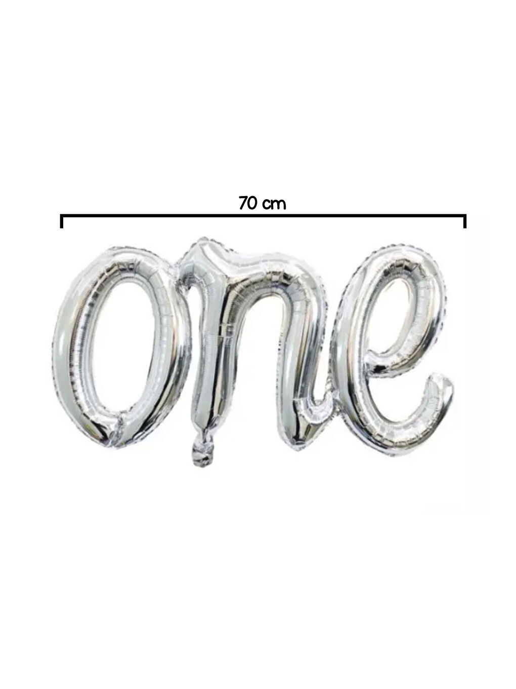 Gri Gümüş Folyo One Balon-2