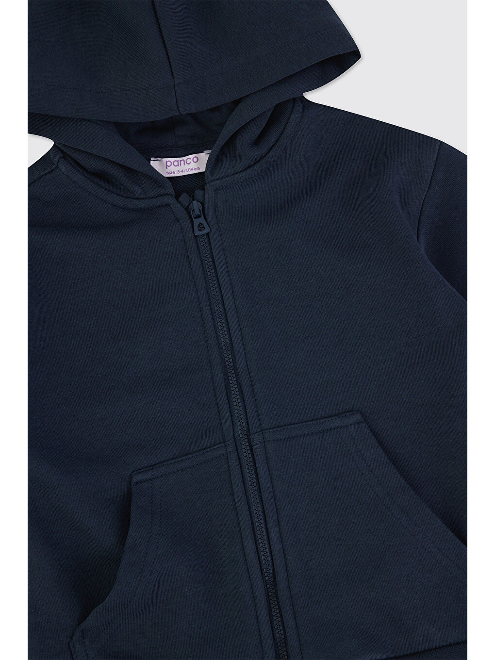 Erkek Bebek Fermuarlı Lacivert Sweatshirt-2