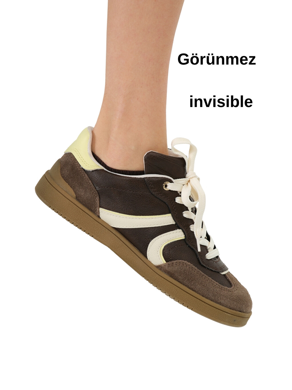 Renksiz 5'li paket %80 Pamuklu Görünmez Boy Sneakers Erkek Çorap-1