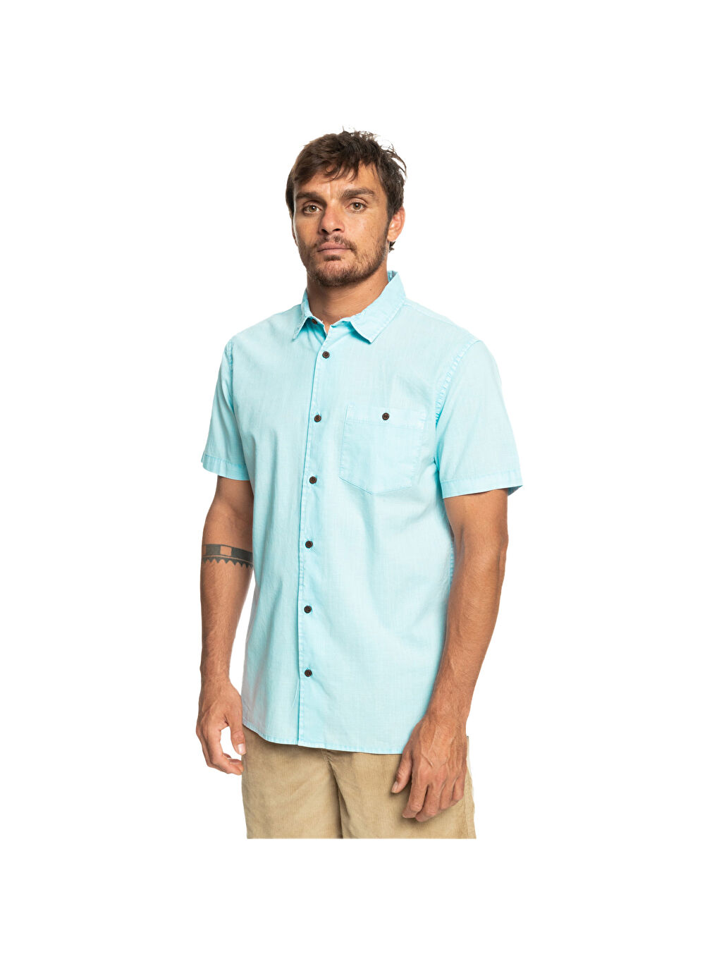 Erkek Gömlek Bolam M Mavi Günlük Giyim-1