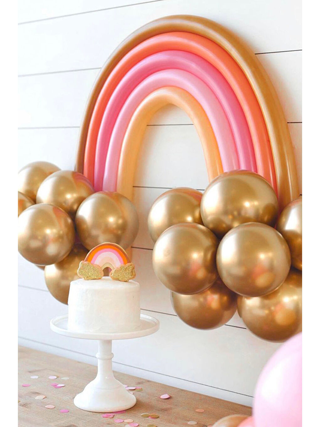 Sarı Altın Makaron Balon Set-2