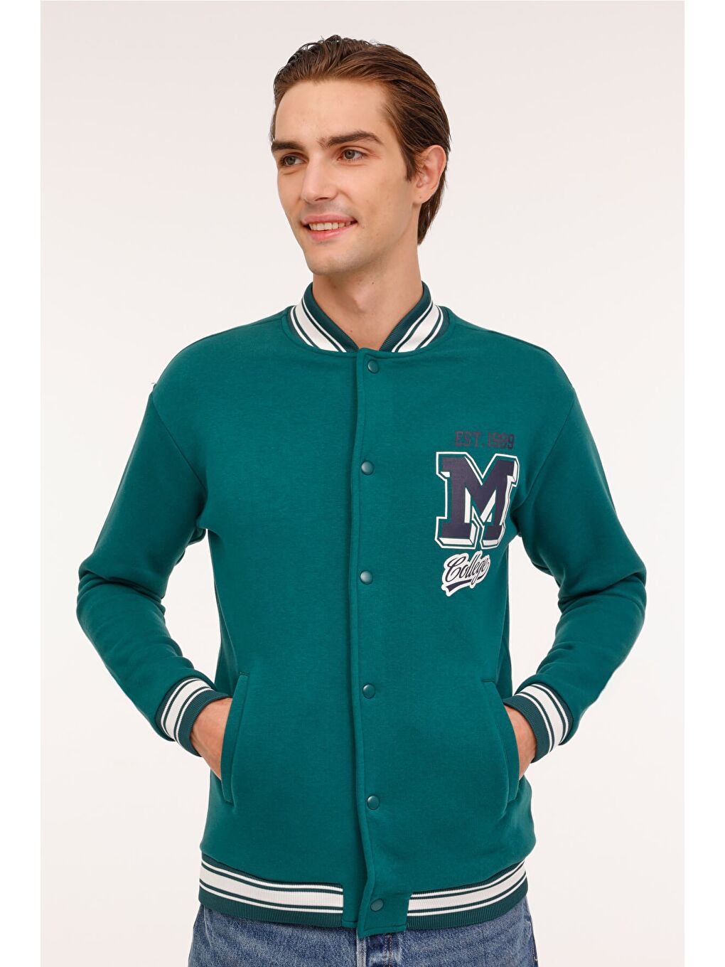 ML BARRY BOM 18CTY103 4PR Yeşil Erkek Kolej Ceket