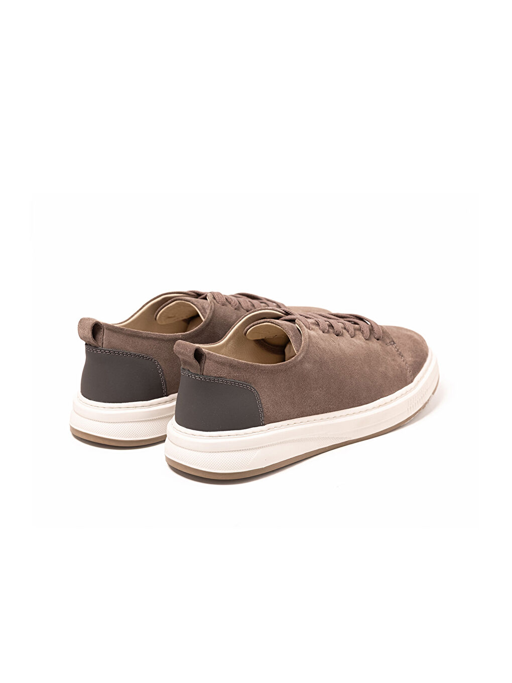 Bej Erkek Sneaker OG-415 Vizon Süet-Gri Deri-3