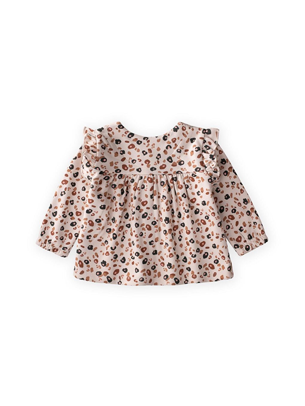 Bej Oversize Desenli Hırka 1-5 Yaş Taş-2