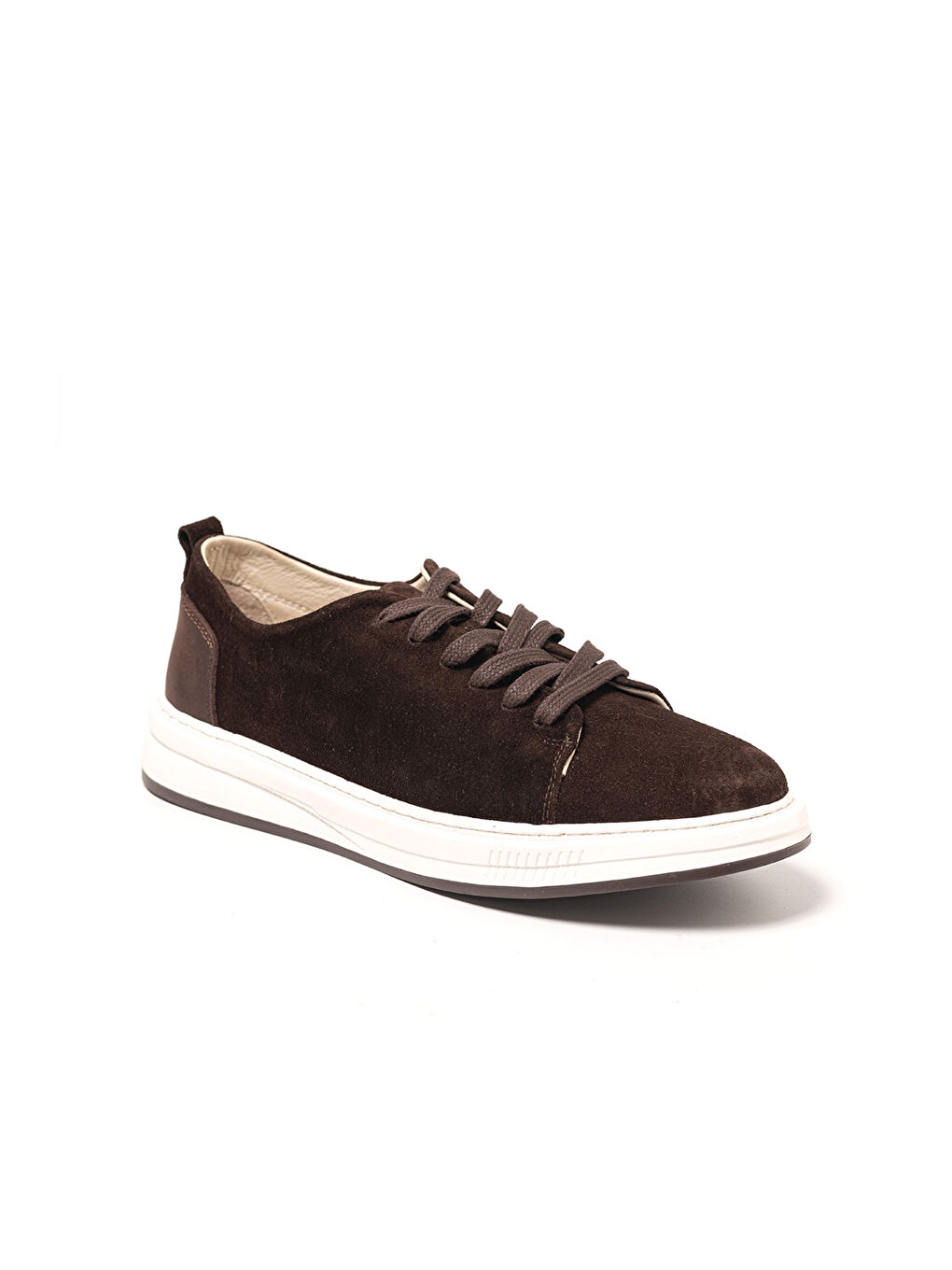 Kahverengi Erkek Sneaker OG-415 Kahve Süet-Kahve Deri-1