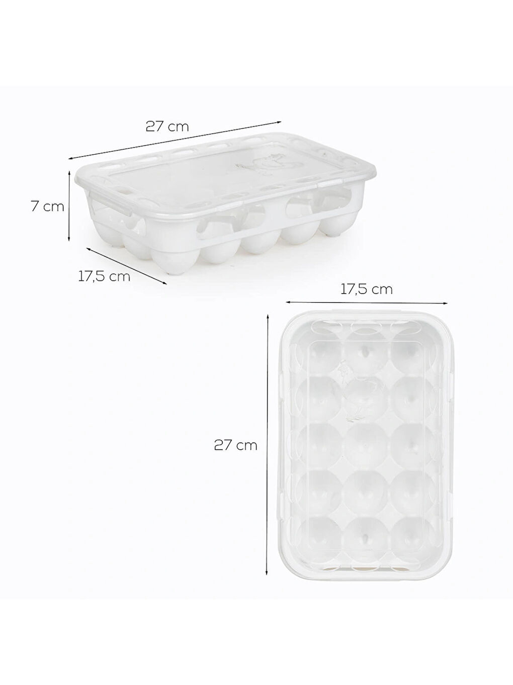 Beyaz Org-31 Peggy 15 Bölmeli Kapaklı Yumurta Kutusu Yumurtalık Buzdolabı Organizeri Saklama Kabı-2
