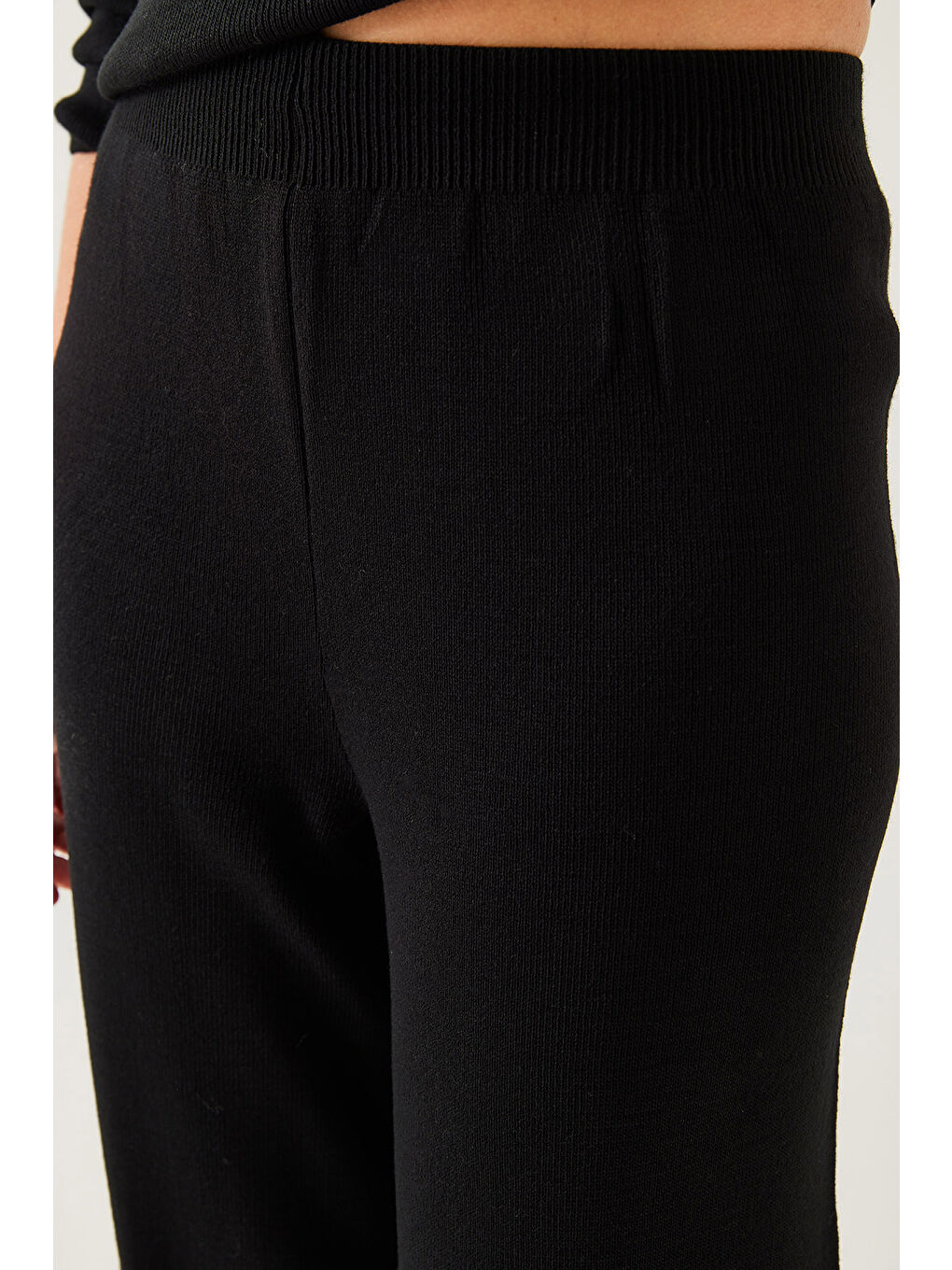 Siyah Kadın Triko Alt-Üst Takım-2