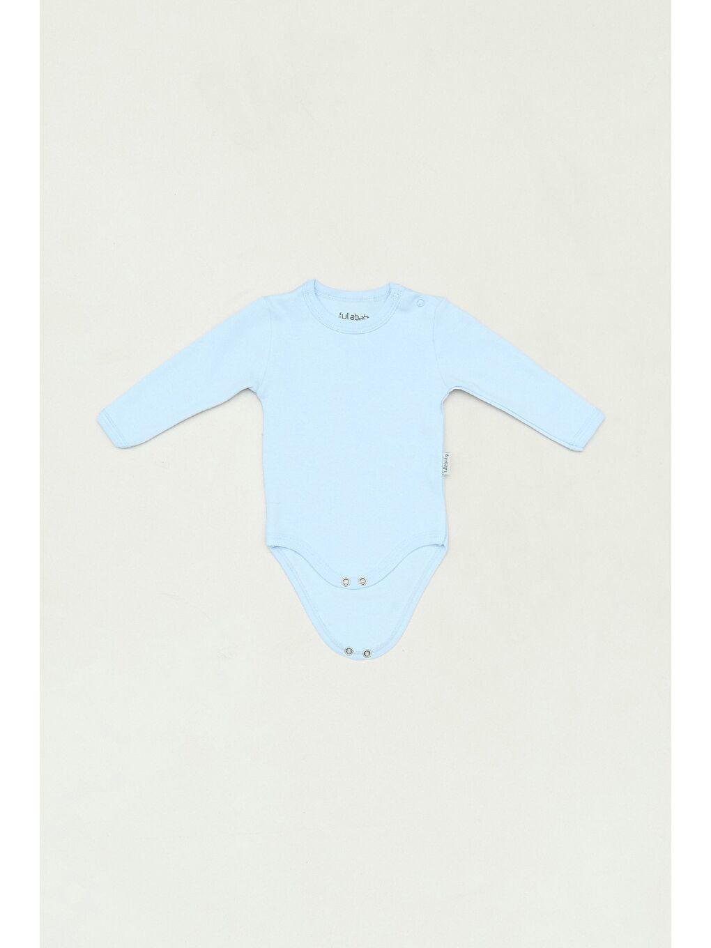 Mavi %100 Pamuk Bisiklet Yaka Unisex Çocuk Zıbın