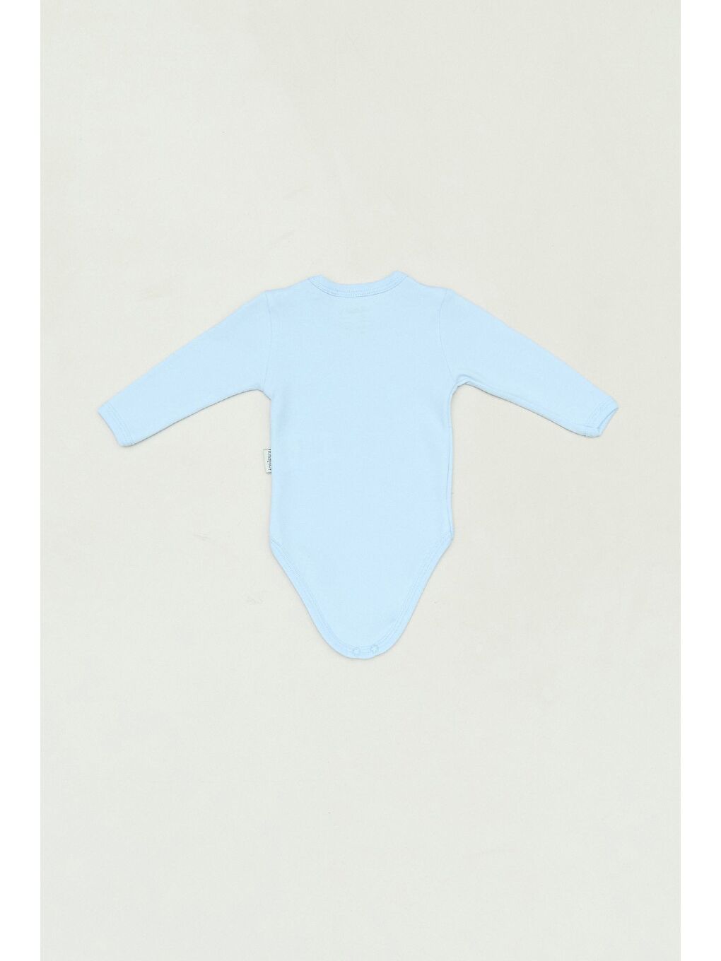 Mavi %100 Pamuk Bisiklet Yaka Unisex Çocuk Zıbın-1