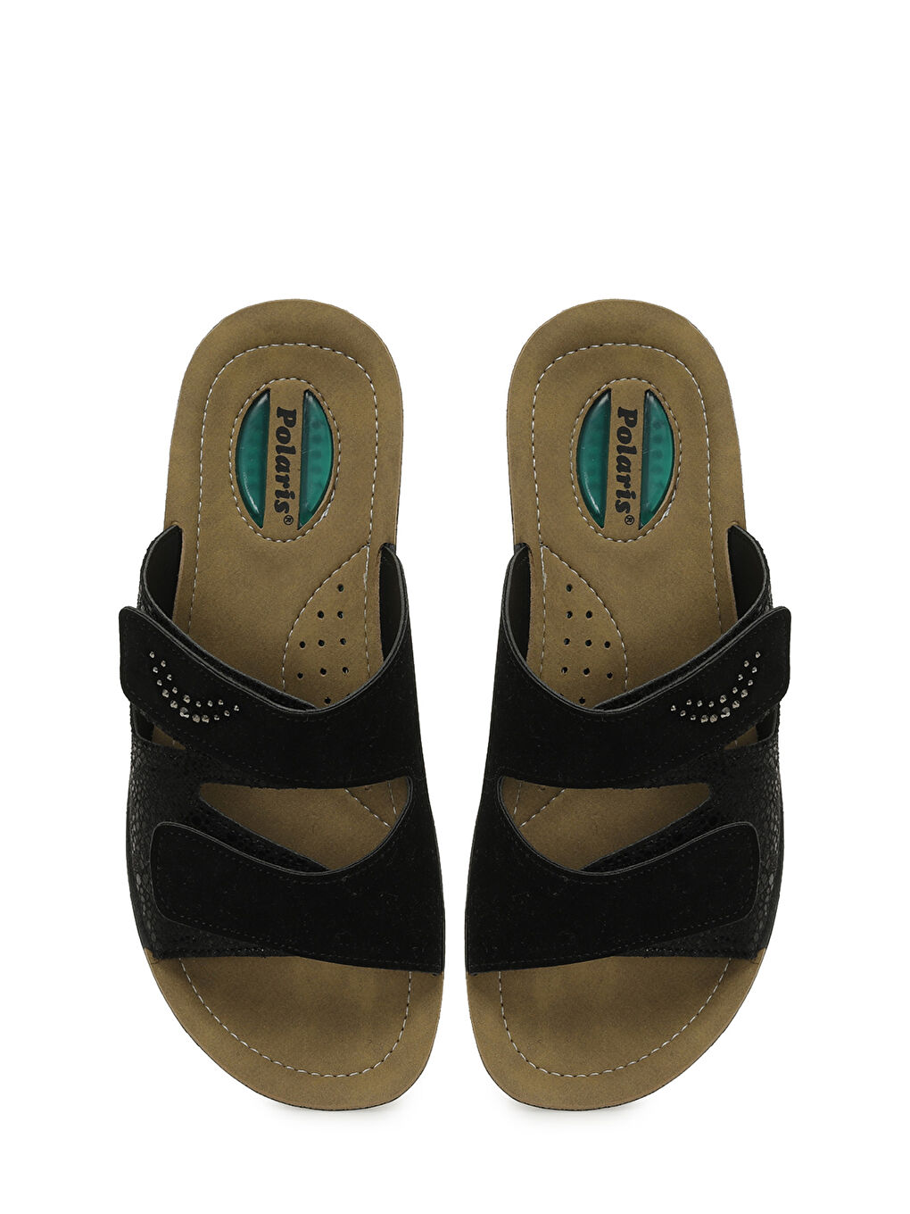 609002.Z5PR Siyah Kadın Ev Terliği-3