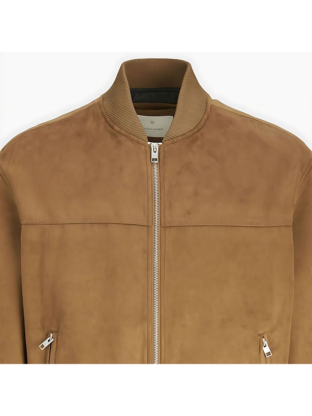 Ccfrank Bomber Erkek Kahverengi Klasik Yaka Yağlı Görünümlü Ceket-1