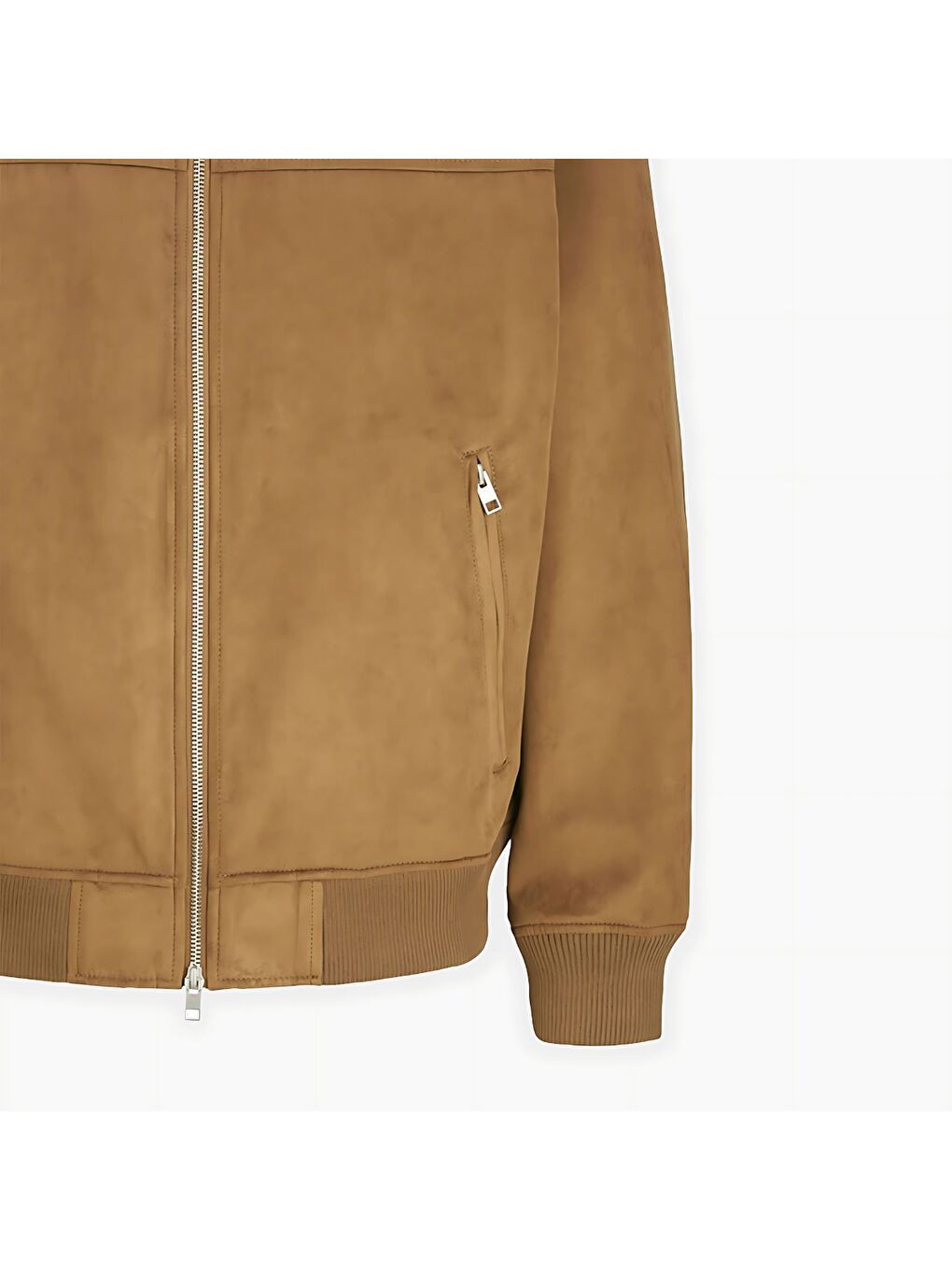 Ccfrank Bomber Erkek Kahverengi Klasik Yaka Yağlı Görünümlü Ceket-2
