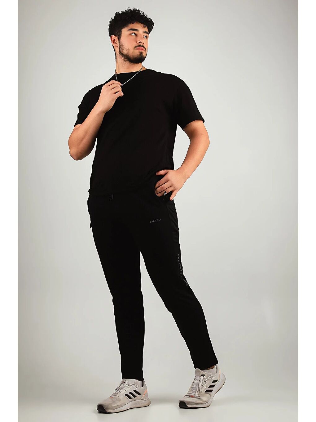 Lacivert Erkek Baskılı Eşofman Altı-4