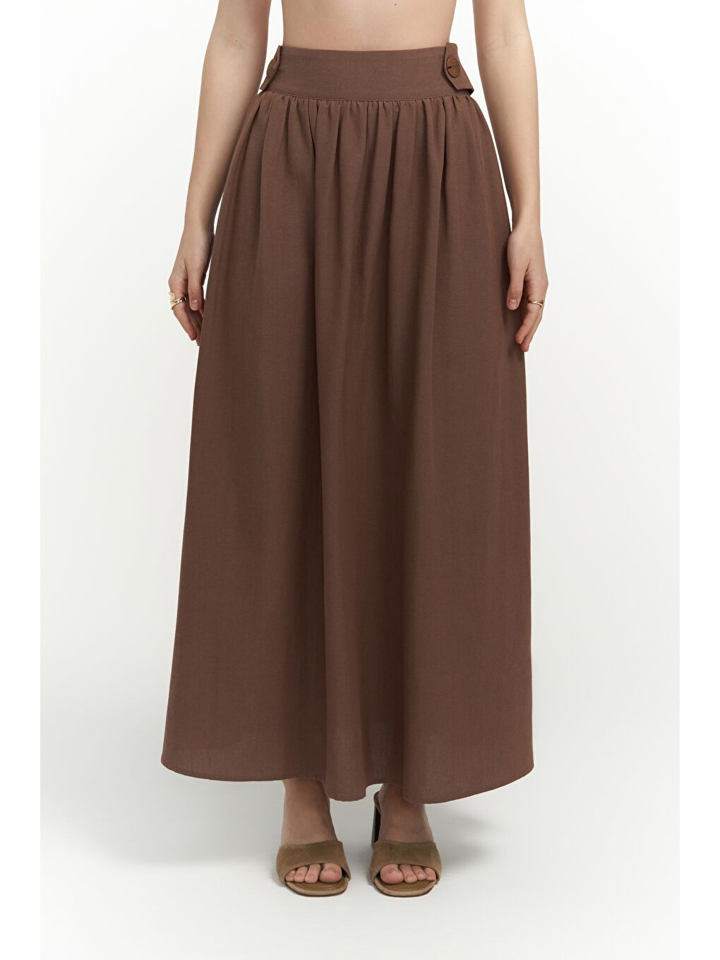 Kahverengi Ambra Kahve Gömlek Etek Takım-2