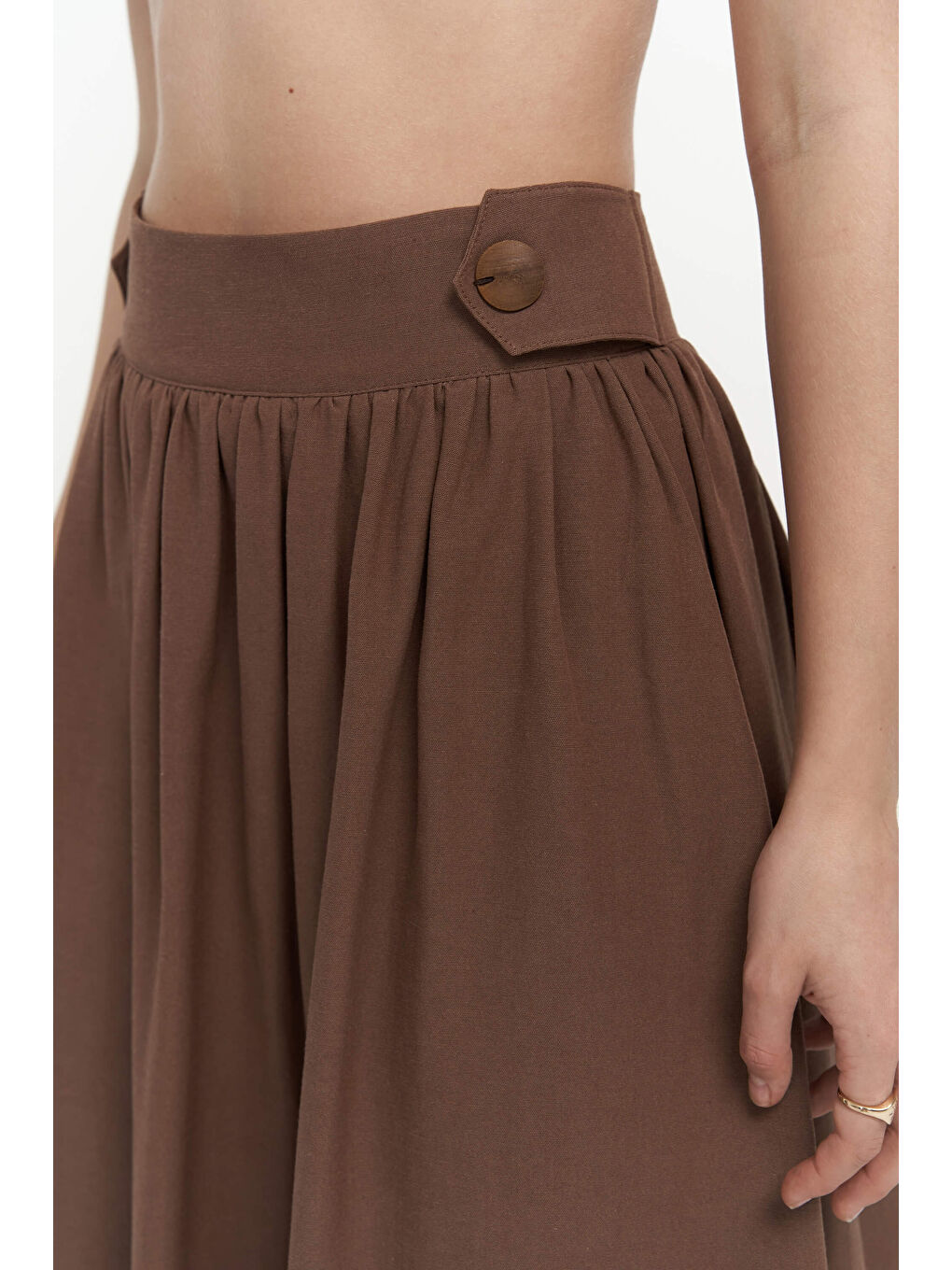 Kahverengi Ambra Kahve Gömlek Etek Takım-4