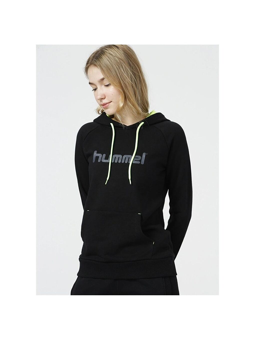 Hummel Siyah Bethilda Kadın Siyah Kapüşonlu Sweatshirt - 2