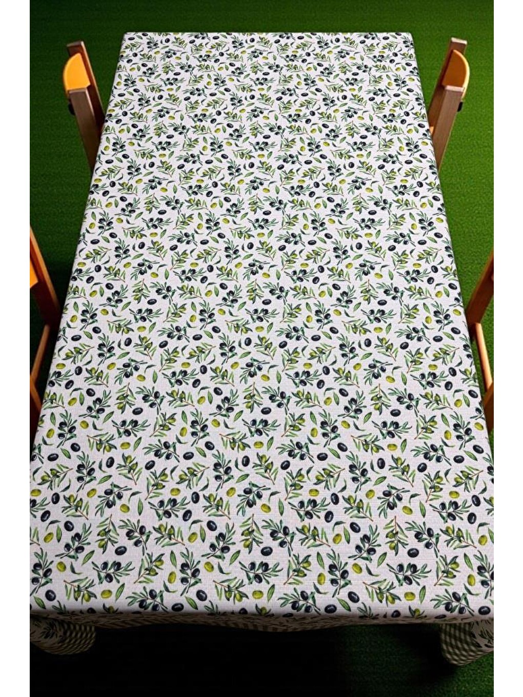 Karışık Zeytina Dertsiz Masa Örtüsü 150x220 Cm-1