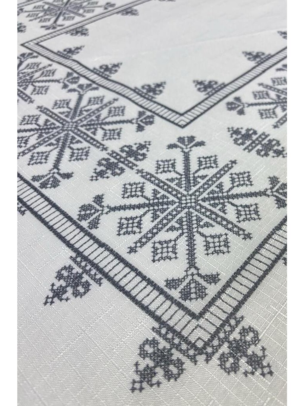 Asude Dertsiz Masa Örtüsü 120x150 Cm Gri-2