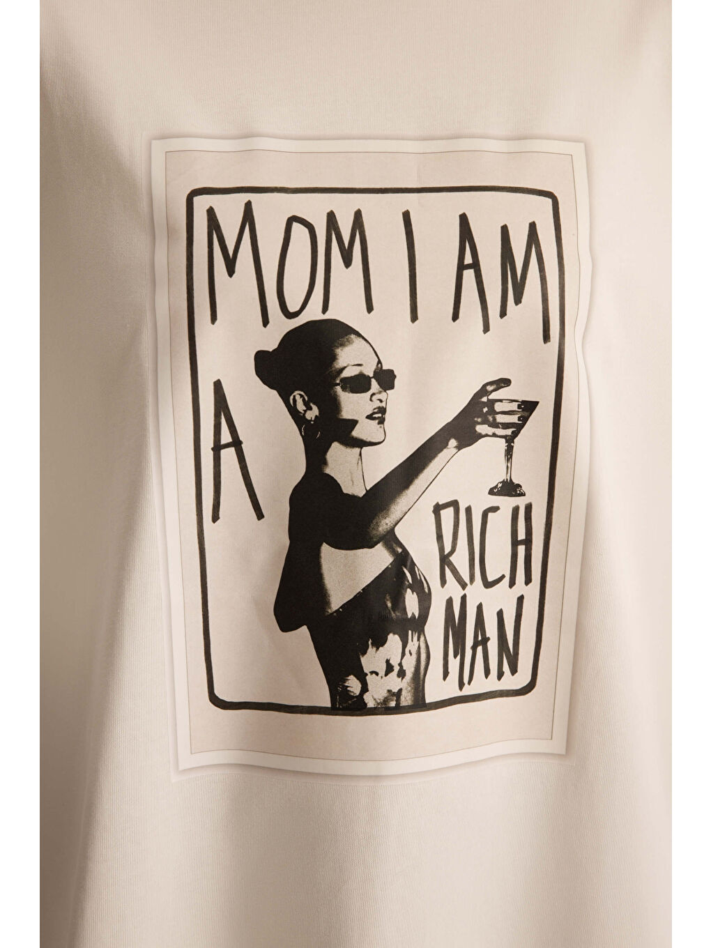 Rich Woman Oversize Beyaz T-Shirt-7