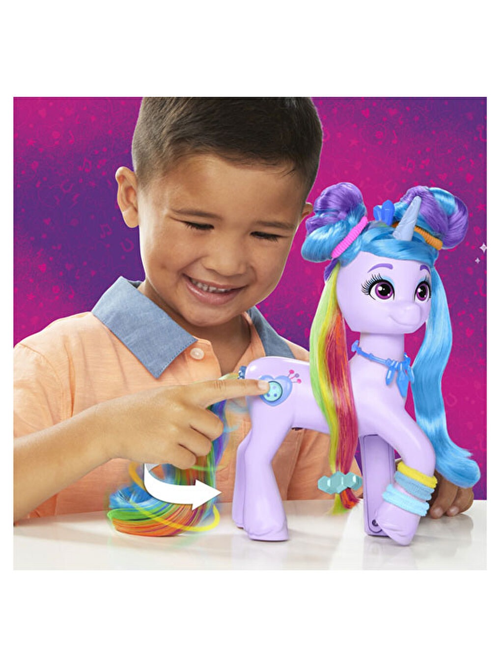 My Little Pony Renksiz Izzy Moonbow Gökkuşaği Stili F8825 - 3