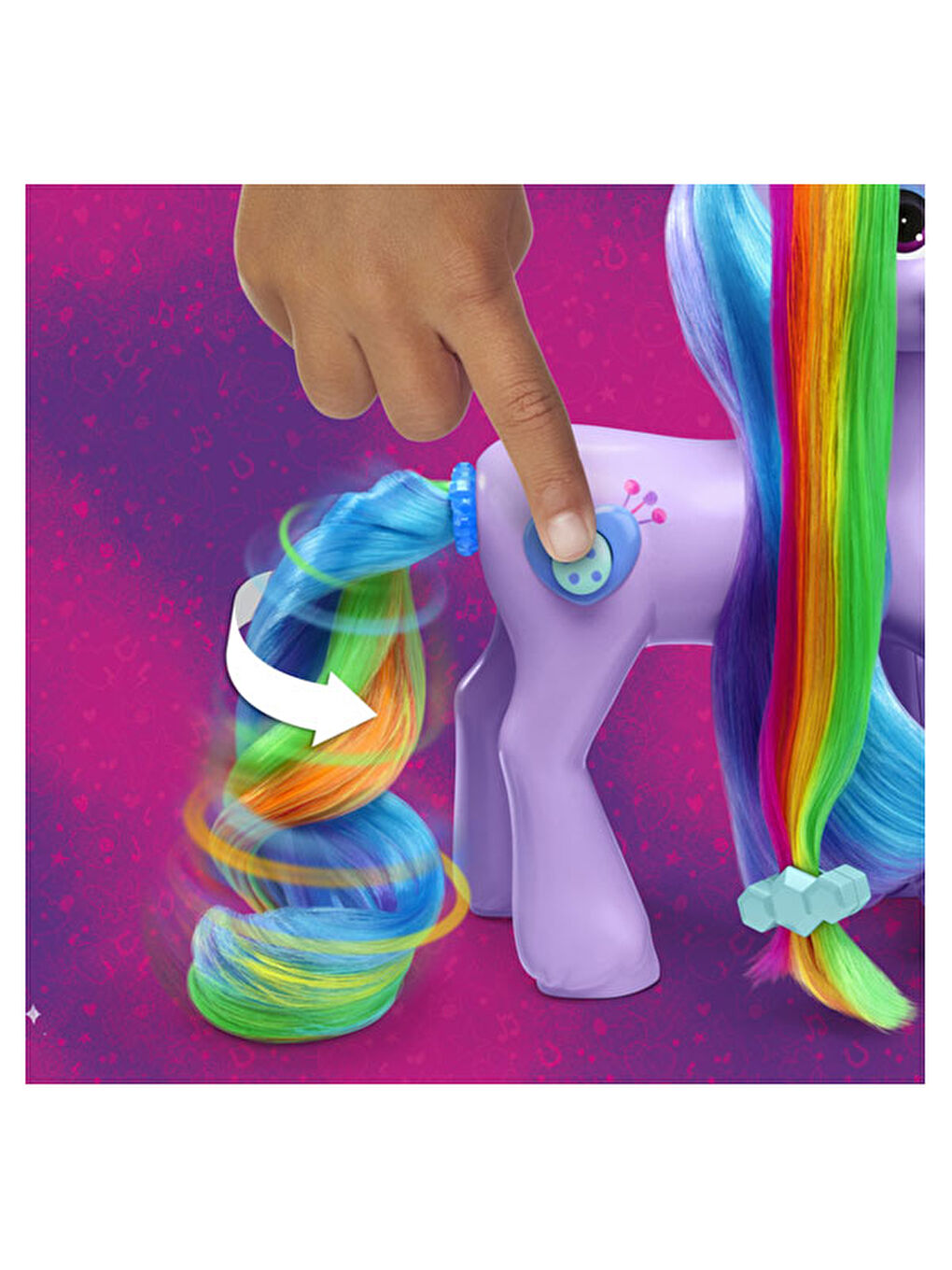 My Little Pony Renksiz Izzy Moonbow Gökkuşaği Stili F8825 - 4